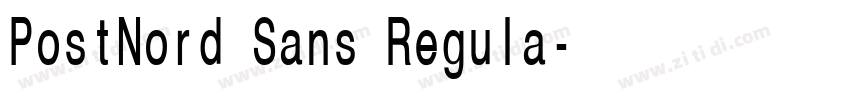 PostNord Sans Regula字体转换 PostNord Sans Regula字体转换
